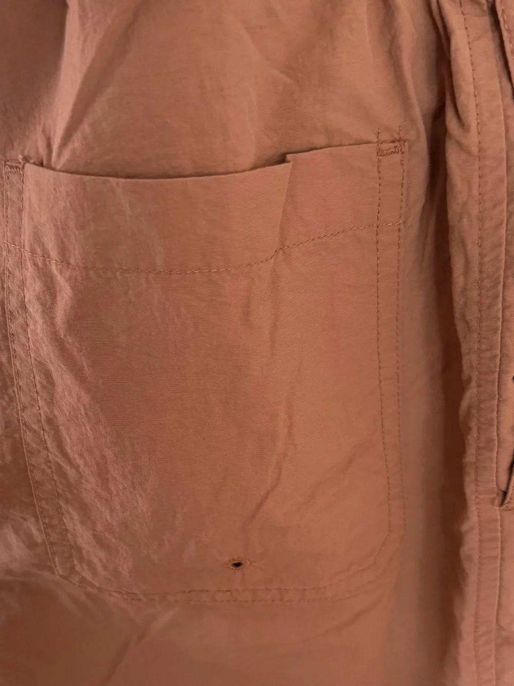 PacSun Mens Rust Swim Trunks with White Drawstring